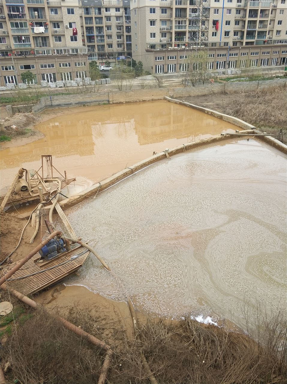新蔡沉淀池淤泥清理-厂区废水池淤泥清淤