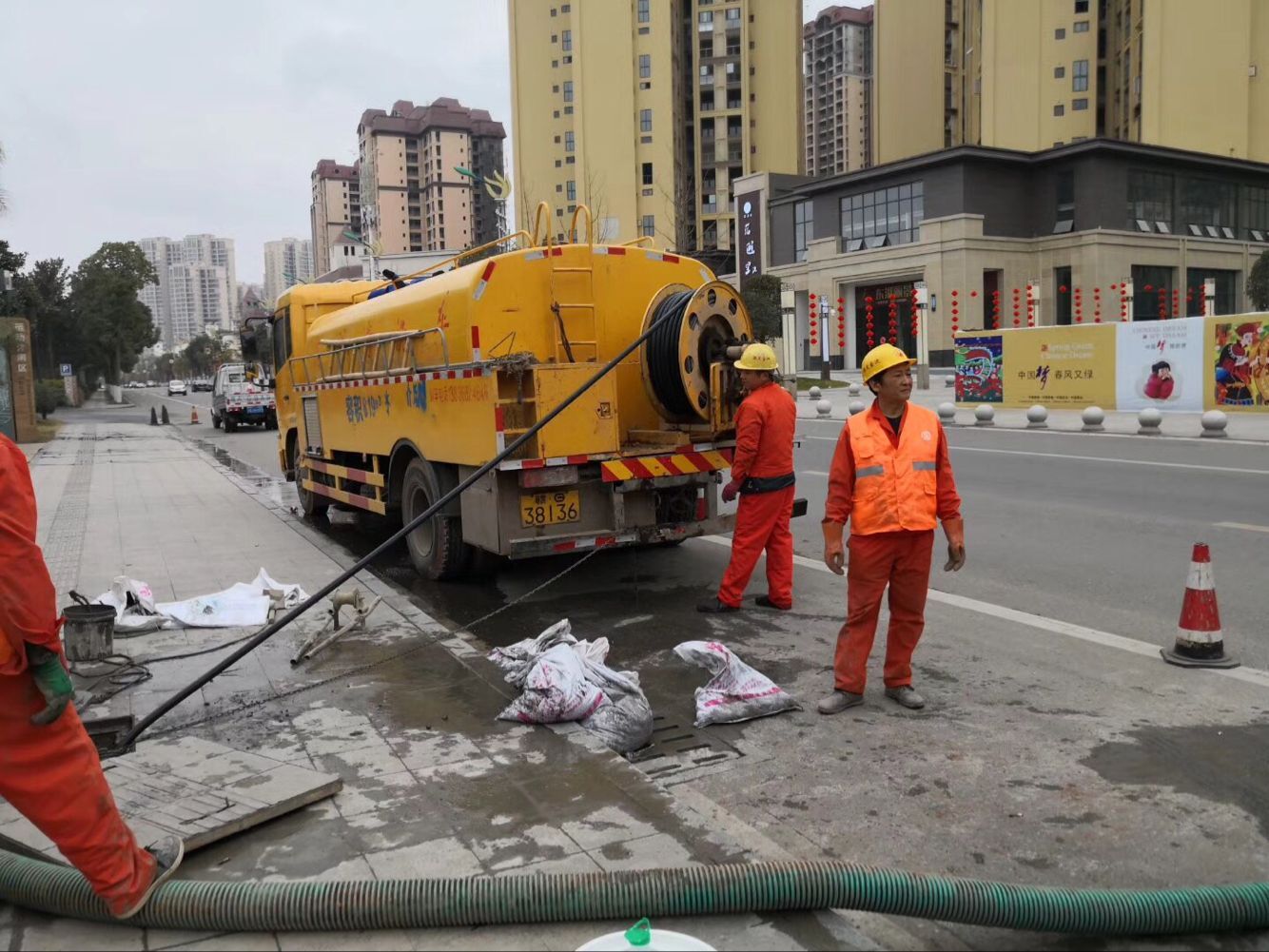 新蔡排污管道清淤-管道清洗